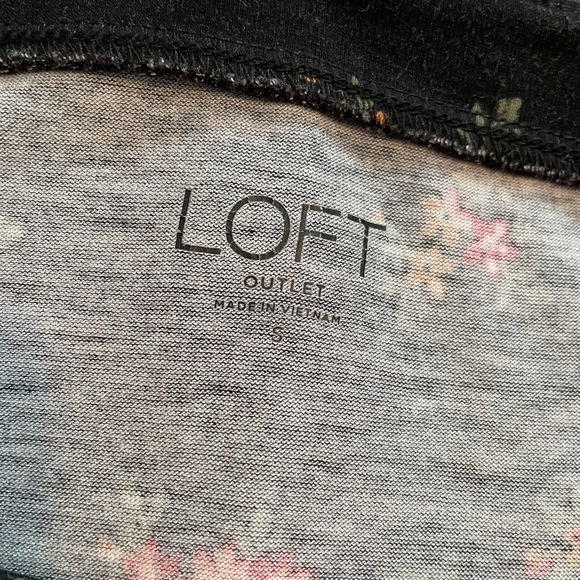 LOFT Floral Square Neck Tee - Picture 3 of 5